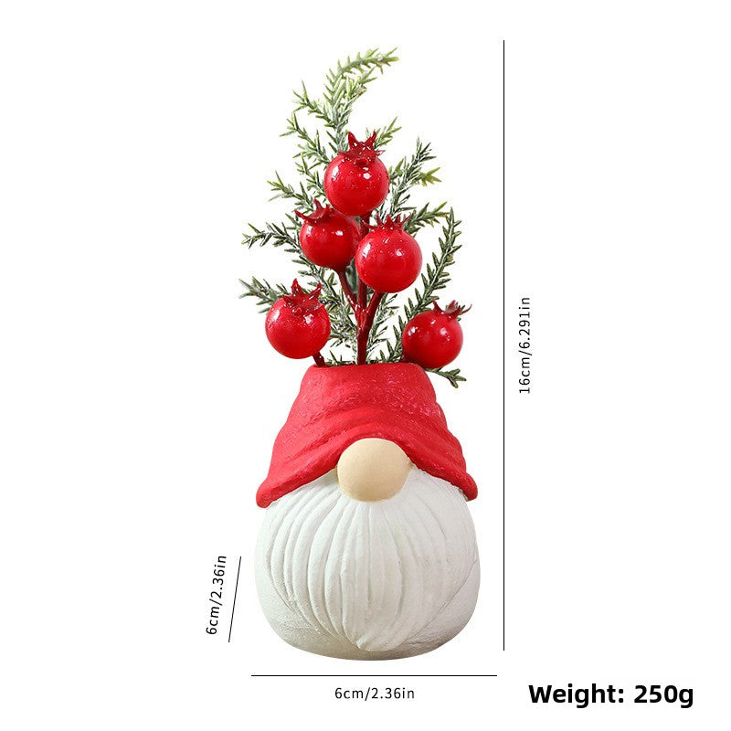 Resin Christmas Gnome Doll Santa Snowman Decoration Ornament [teemdrop]
