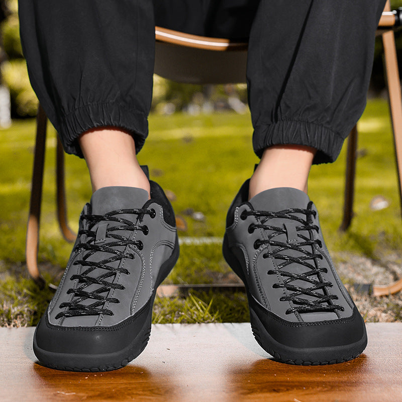 Cross-Border New Autumn And Winter Casual Shoes For Men And Women, Wide Toe, Wide Sole, Barefoot Shoes, Outdoor Lightweight Non-Slip Large Toe Hiking Shoes