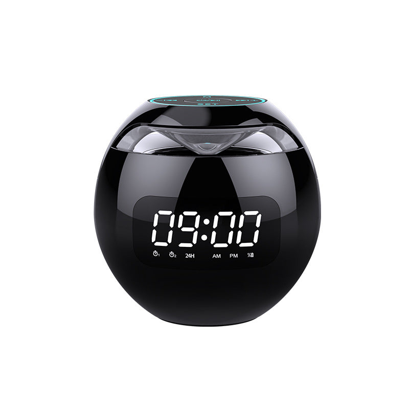 Ball Clock Alarm Clock Bluetooth Speaker Mini Portable Card Small Subwoofer Stereo Colorful Gifts