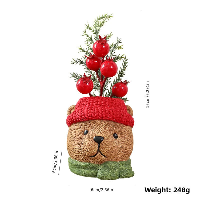 Resin Christmas Gnome Doll Santa Snowman Decoration Ornament [teemdrop]